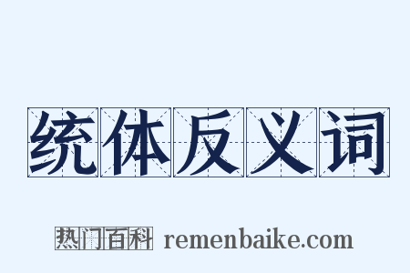 统体反义词是什么意思的图片